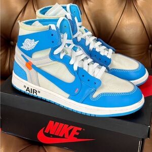 Nike Off white UNC Air Jordan 1 High OG sz9